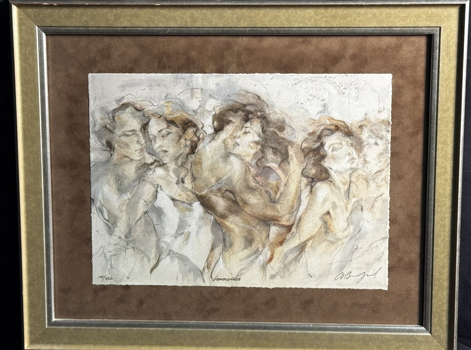 LITHO 161/ 750 "GENTLENESS": LITHO 161/ 750 "GENTLENESS" Height: 18 in. by Width: 22