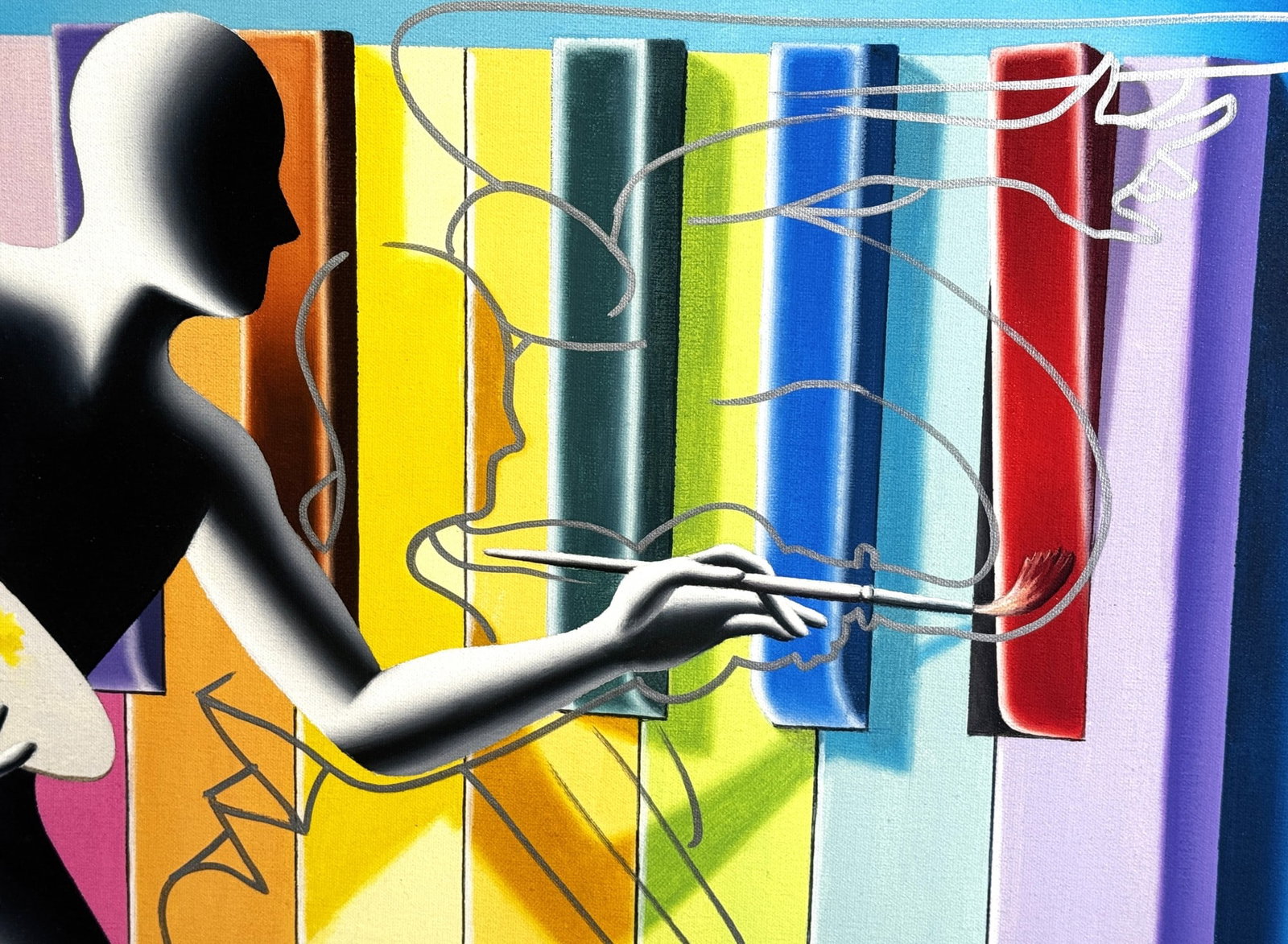 MARK KOSTABI "SCARLET A SHARP" - 2