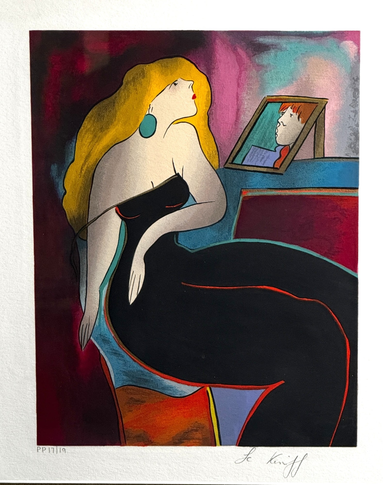 LINDA LE KINFF LITHOGRAPH - 2