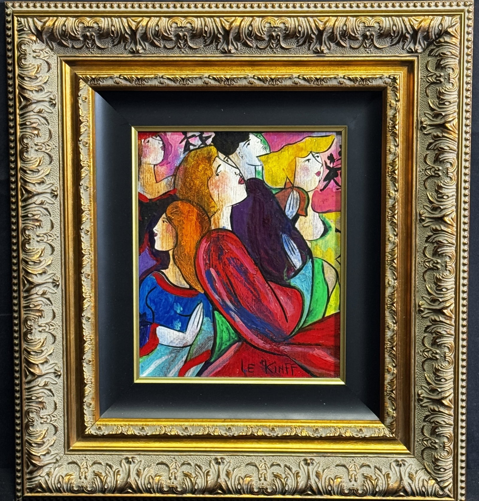 LINDA LE KINFF " VOYAGE AU MOULIN": LINDA LE KINFF " VOYAGE AU MOULIN" Height: 20 in. by Width: 18
