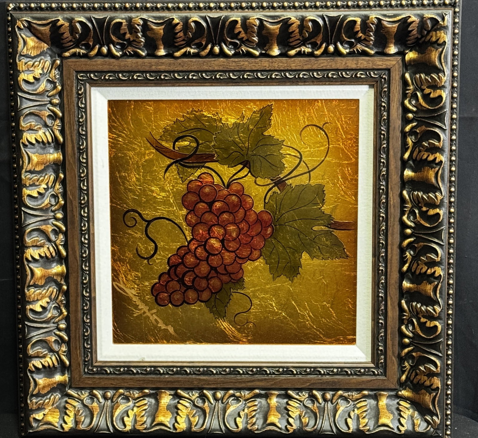 PATRICK GUYTON "NAPA GOLD": PATRICK GUYTON "NAPA GOLD" 2017 PAINTED ON FOIL Height: 20 in. by Width: 20