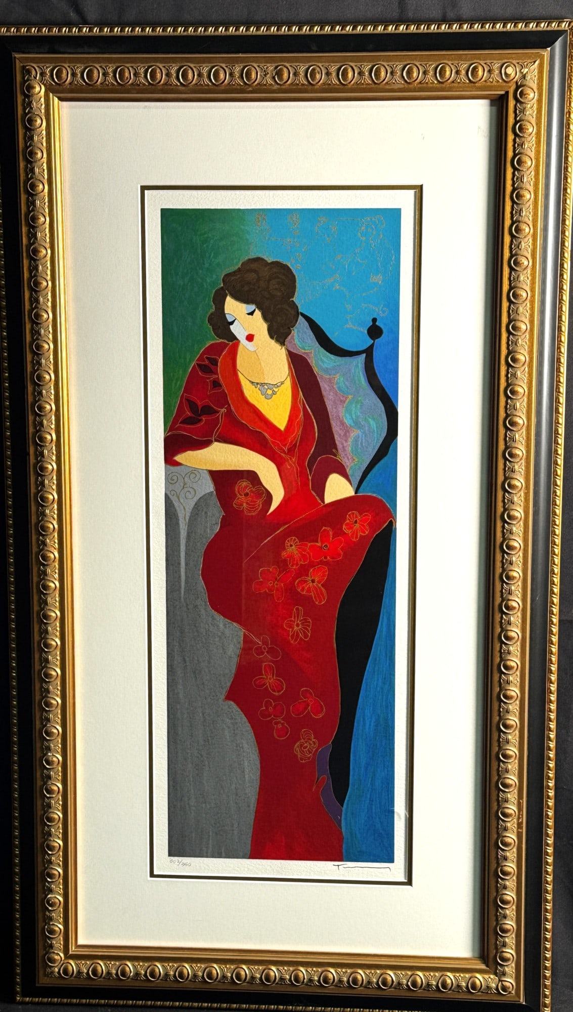 TARKAY LADY IN RED III 2004: TARKAY LADY IN RED III 2004 Height: 36 in. by Width: 20