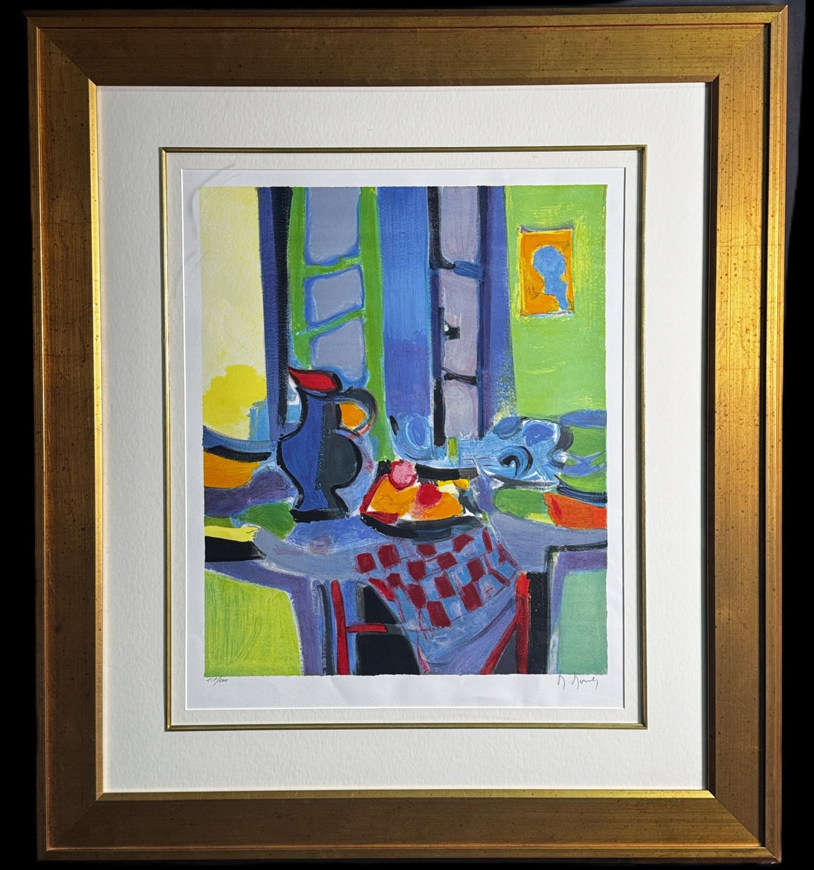 MOULY " LE PICHOT BLEU" 2007: MOULY " LE PICHOT BLEU" 2007 LITHO 217/300 Height: 38 in. by Width: 34