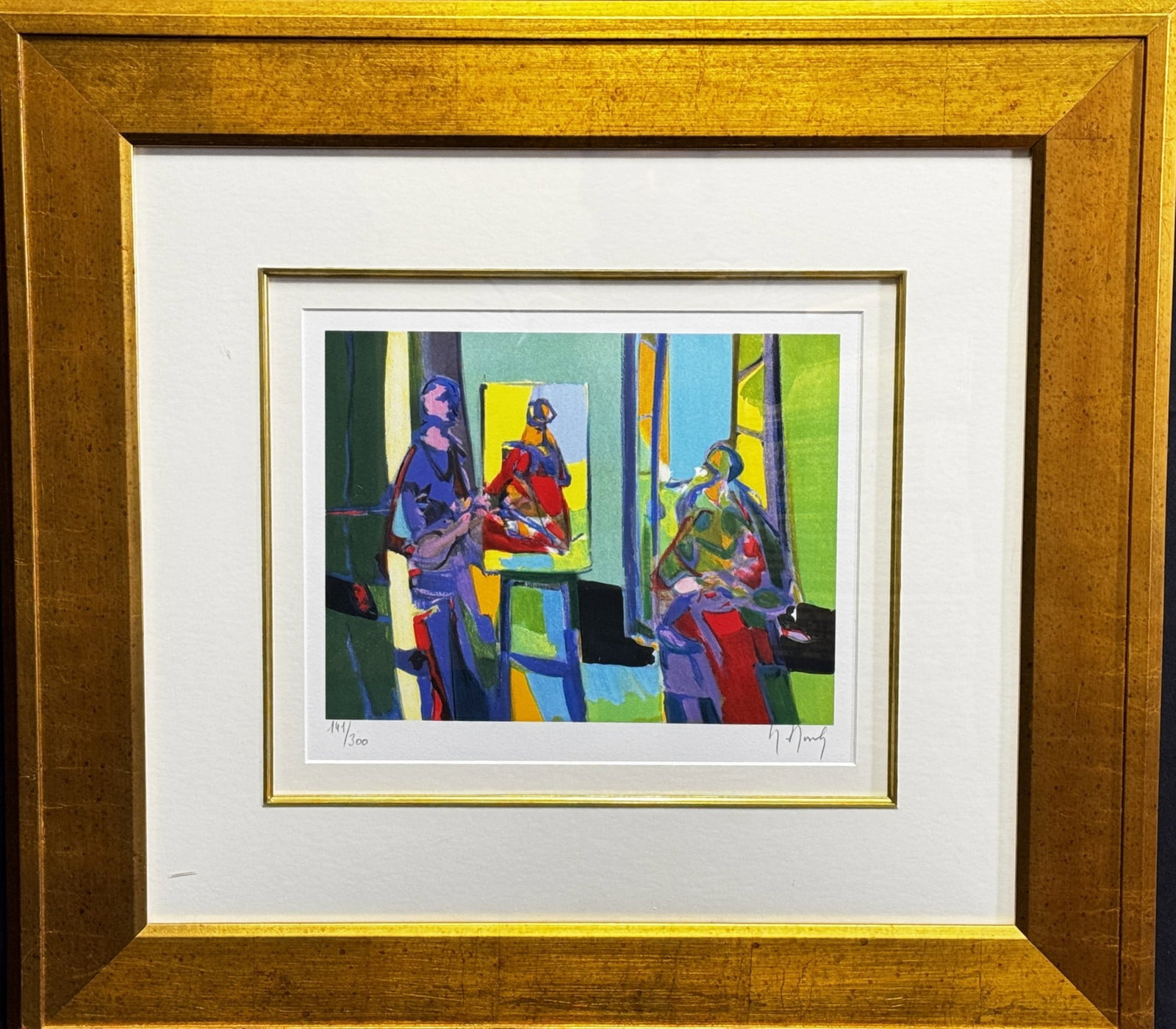MOULY "LE PEINTRE ET LA MODELE" 2008: MOULY "LE PEINTRE ET LA MODELE" 2008 LITHOGRAPH 141/300 Height: 24 in. by Width: 26