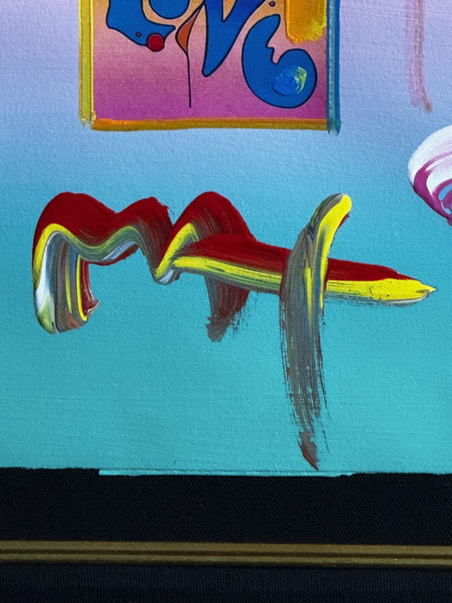 PETER MAX "LOVE" ORIGINAL ACRYLIC - 3