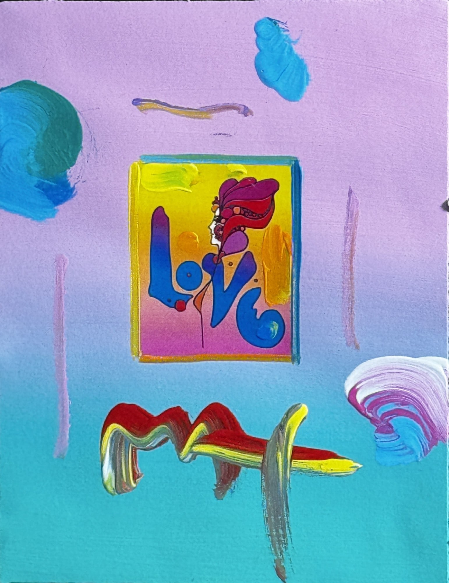 PETER MAX "LOVE" ORIGINAL ACRYLIC - 5