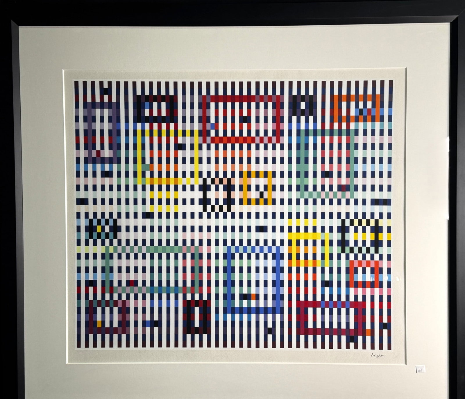 YAACOV AGAM "MAGIC RAINDROPS II" SILKSCREEN #5/180: YAACOV AGAM "MAGIC RAINDROPS II" SILKSCREEN EDITION #5/180. GREAT CONDITION. Height: 40 in. by Width: 45 in. by Depth: 2 in.