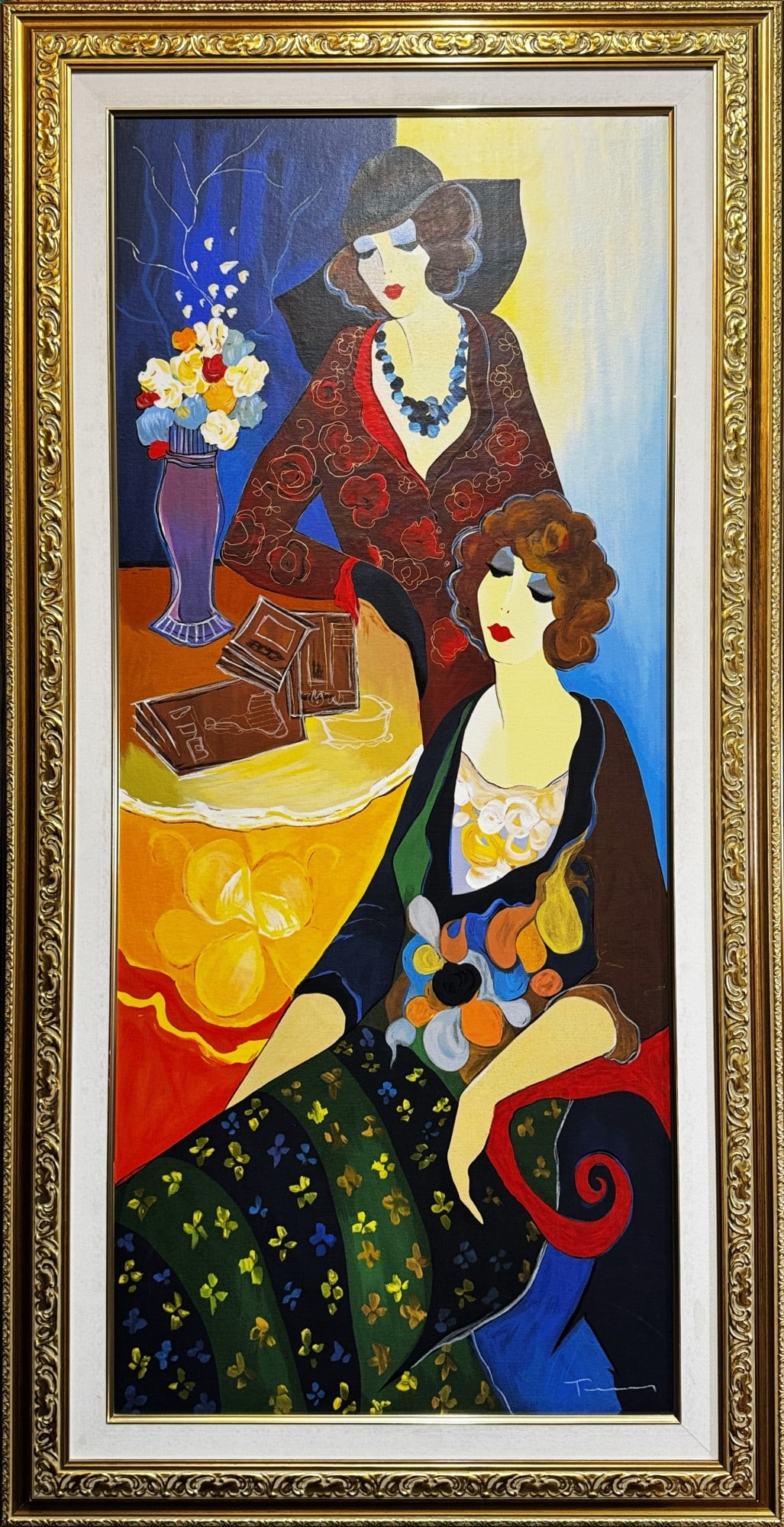 TARKAY GICLEE ON CANVAS: TARKAY GICLEE ON CANVAS 83/150 Height: 62 in. by Width: 32