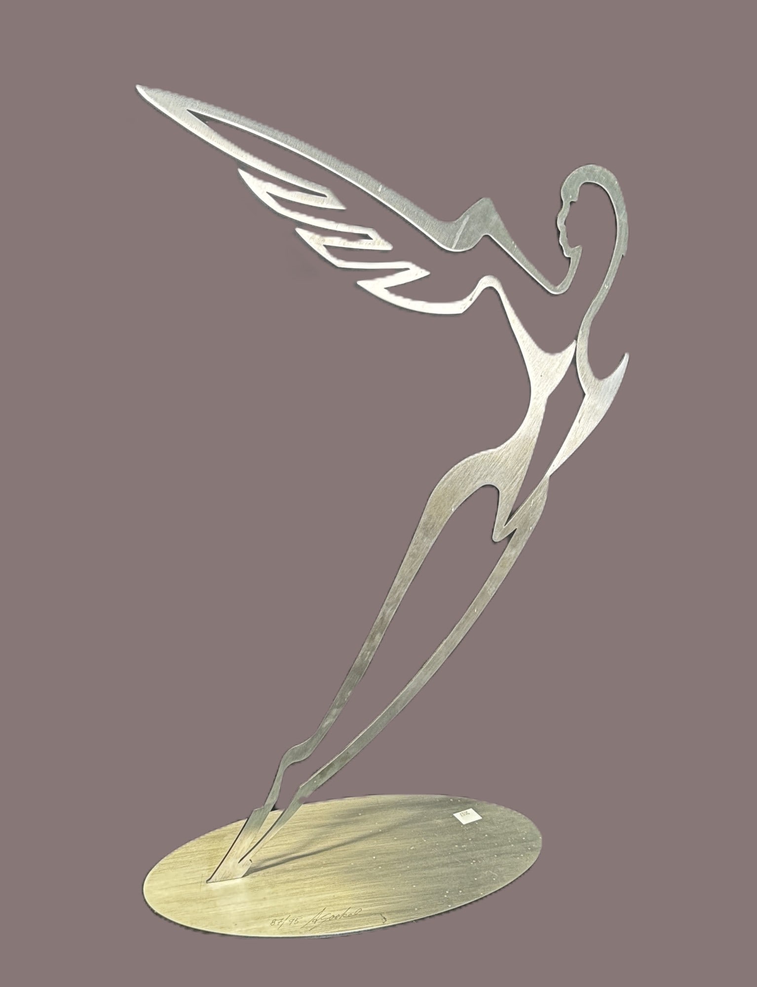 A. GOCKEL METAL STATUE (1 of 3)