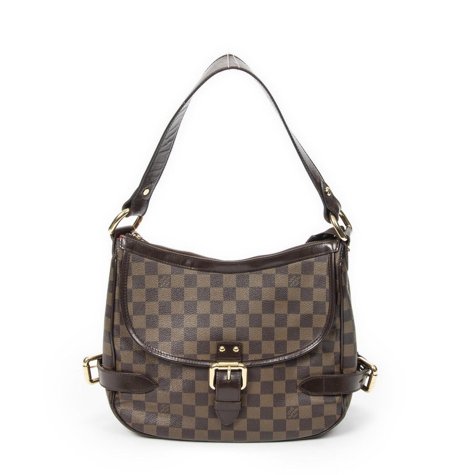 Louis Vuitton Highbury Shoulder Bag: Louis Vuitton Highbury Shoulder Bag. Made from Damier Ebene with Brown Leather straps/handles and Golden Brass hardware. Dimensions: 30*24*10cm. Accessories include: None. Condition Rating = AB.