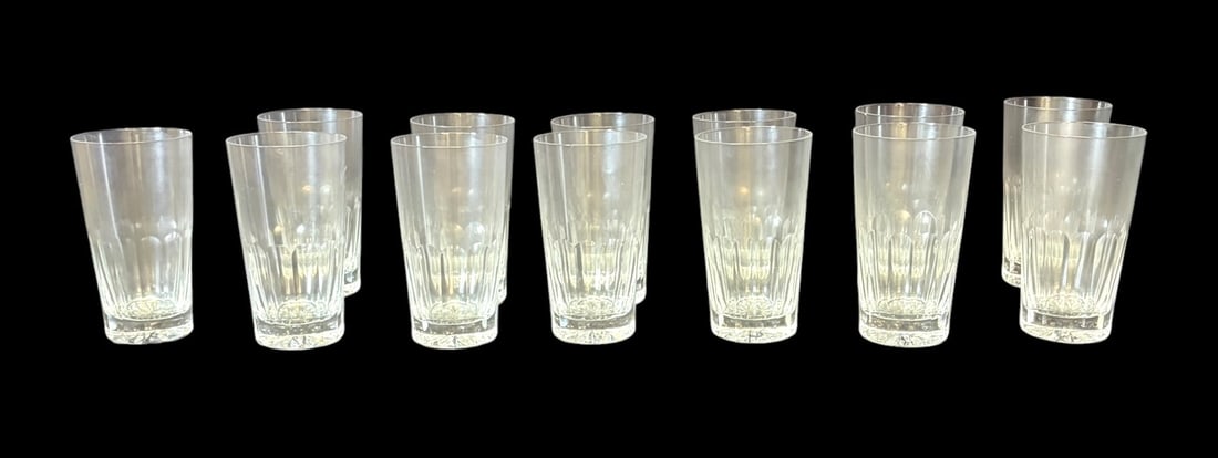 SET OF 10 GALAWAY CRYSTAL GLASSES: SET OF 10 GALAWAY CRYSTAL GLASSES. Height: 5.5 in. by Width: 3 in. by Depth: 3 in.