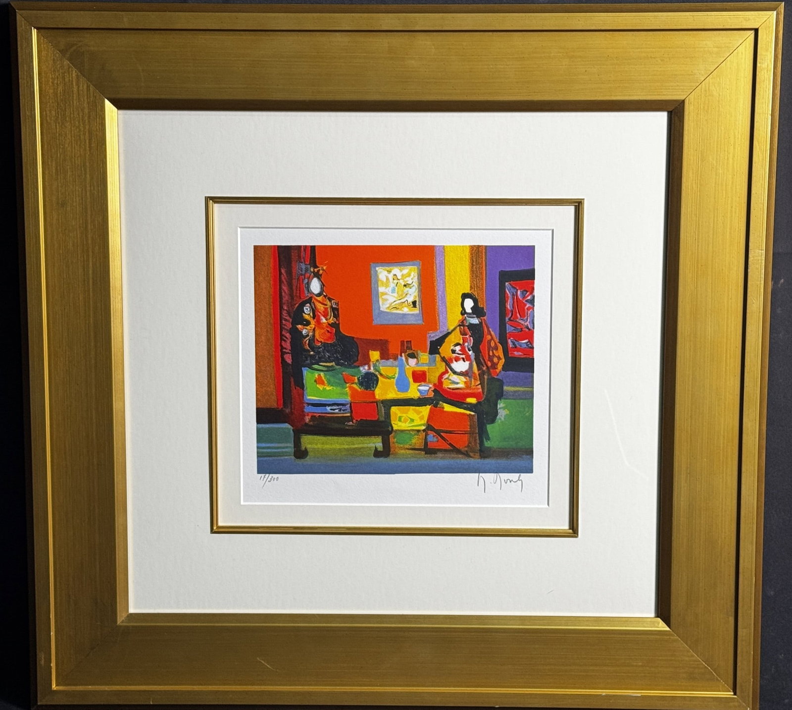 MOULY " INTERIOUR JAPAIS": MOULY " INTERIOUR JAPAIS" 17/300 LITHO Height: 23 in. by Width: 24