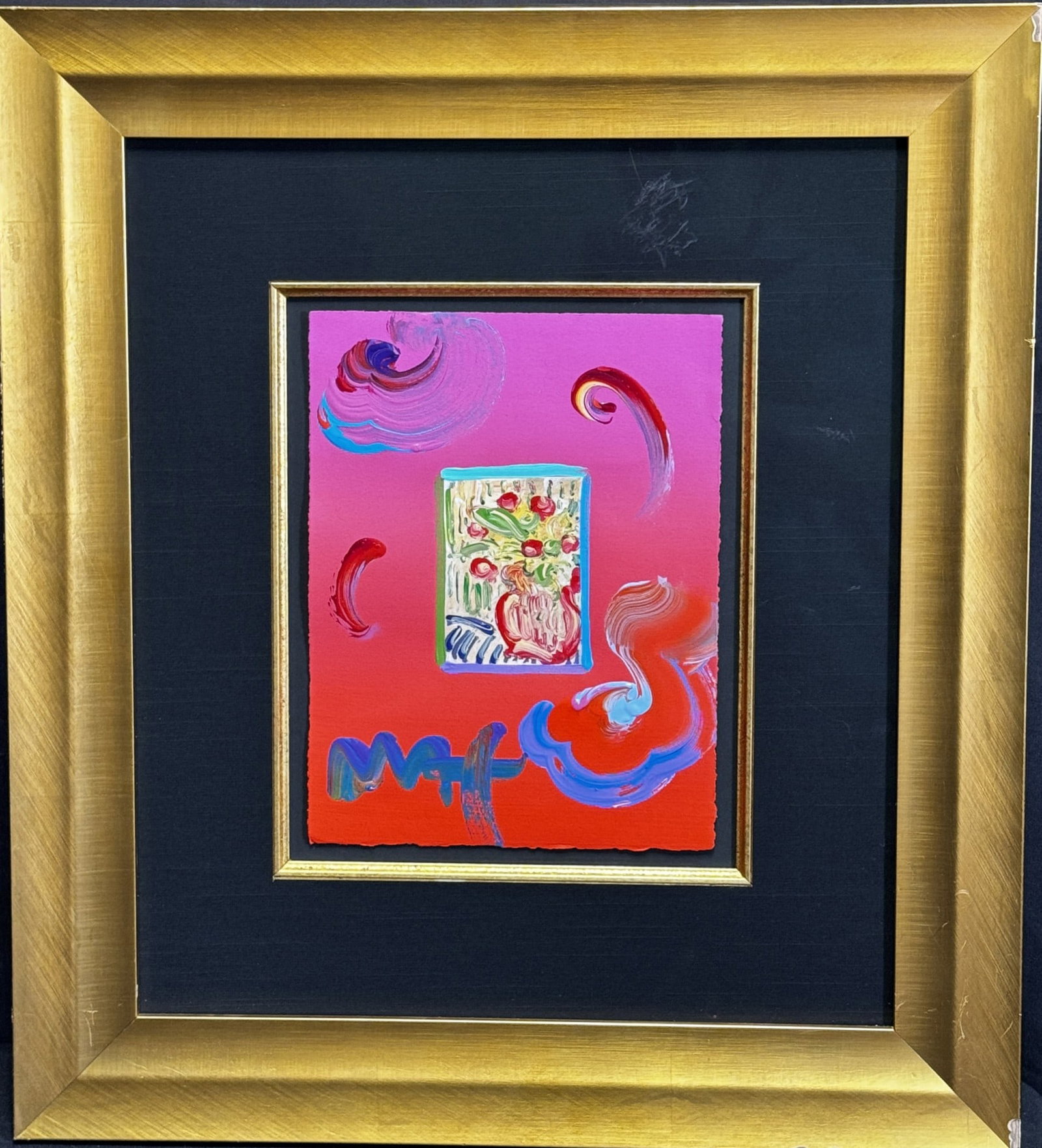 PETER MAX ORIGINAL ACRYLIC ON PAPER " STILL LIFE: PETER MAX ORIGINAL ACRYLIC ON PAPER " STILL LIFE Height: 24 in. by Width: 20