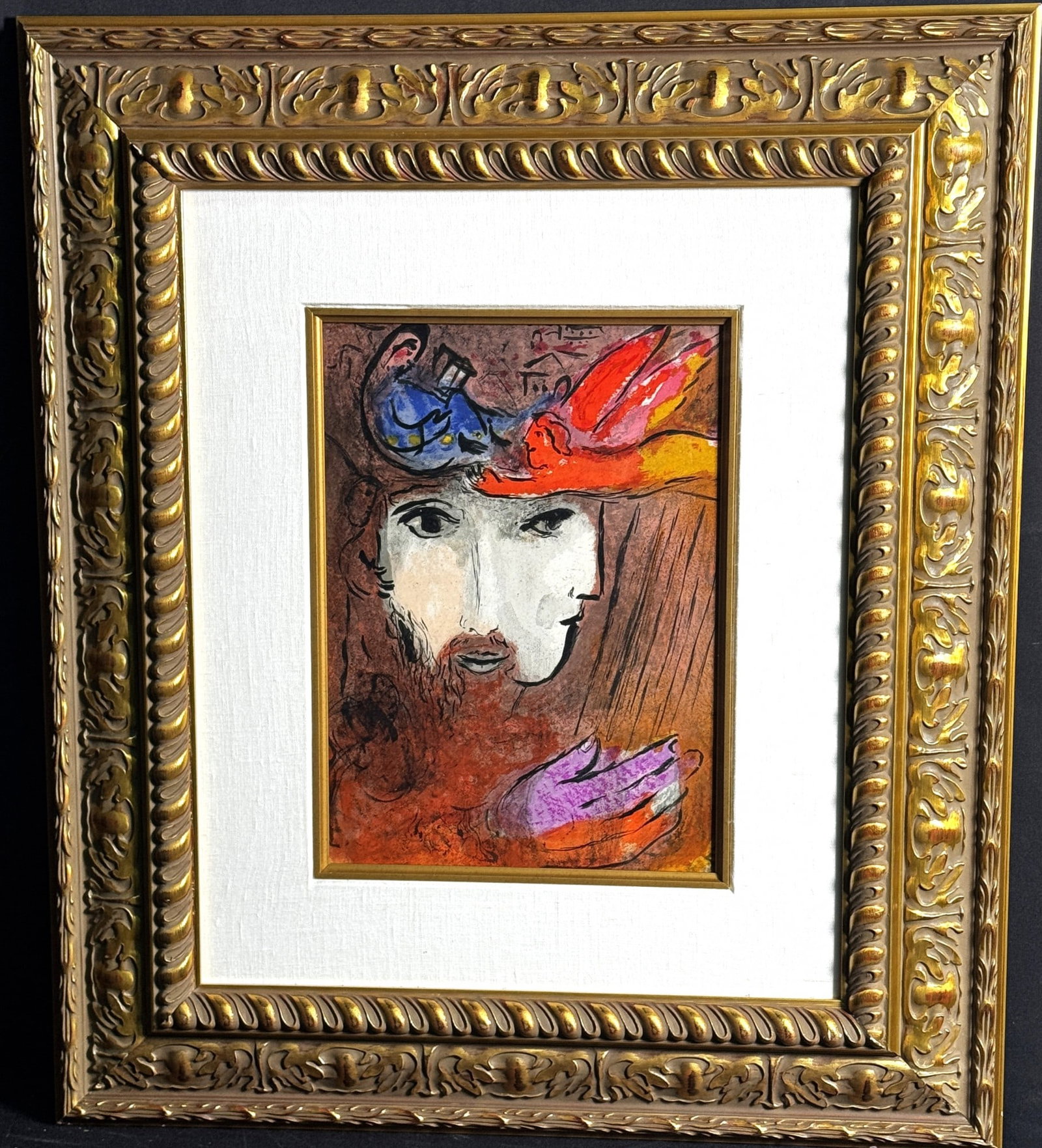 MARC CHAGALL LITHO " DAVID AND BATHSABEE' (1 of 5)