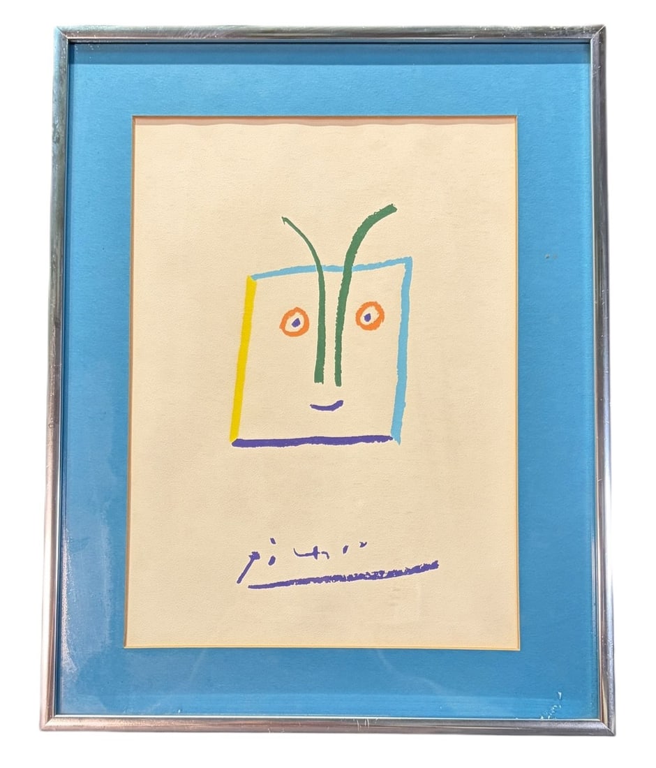 PICASSO LITHOGRAPH: PICASSO LITHOGRAPH , SIGNED IN THE PLATE Height: 14.3 in. by Width: 11 in. by Depth: 1 IN.