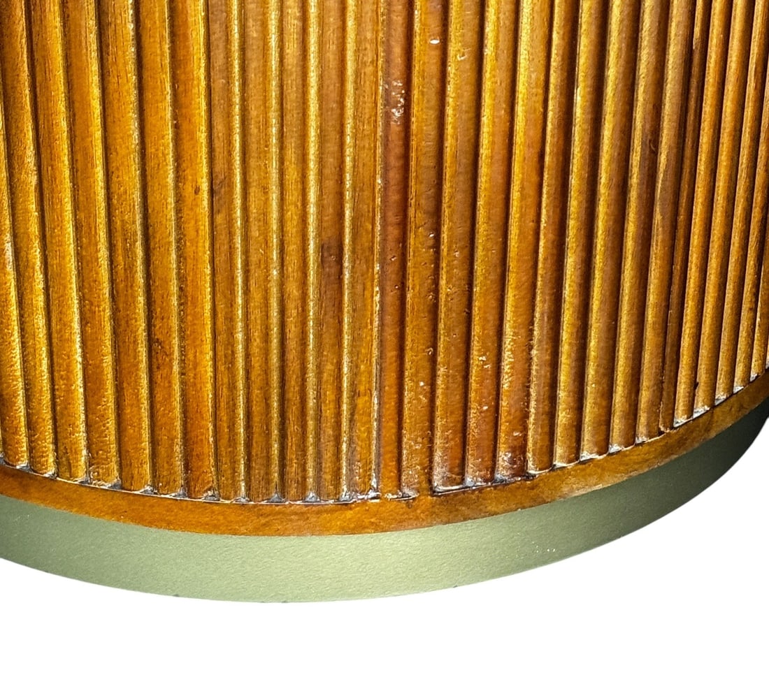 MID CENTURY ROUND SIDE TABLE - 2