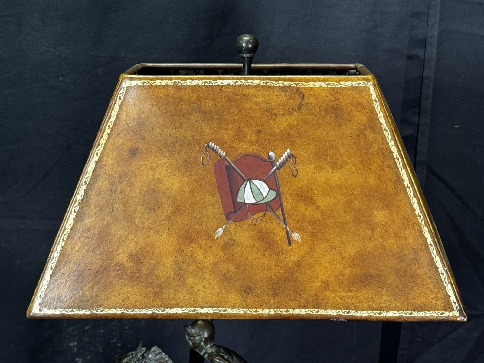 BRONZE POLO PLAYER LAMP - 3