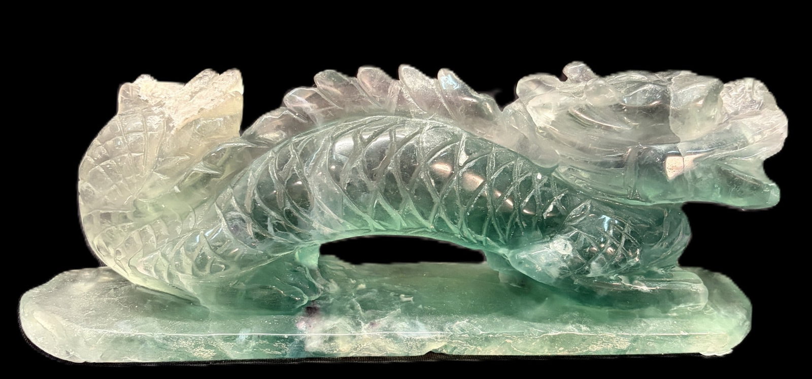 JADE CARVED DRAGON - 5