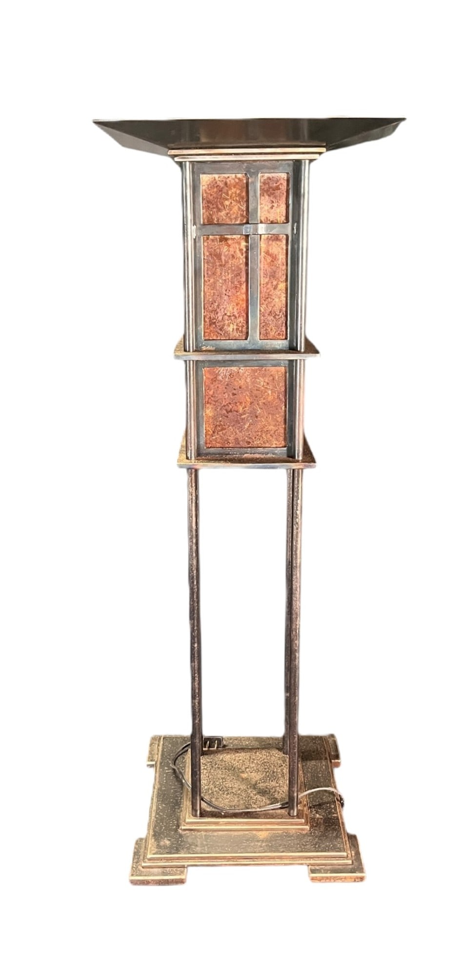 SHERER BYRD LAMP: SHERER BYRD LAMP Height: 37 in. by Width: 12 in. by Depth: 12 in.