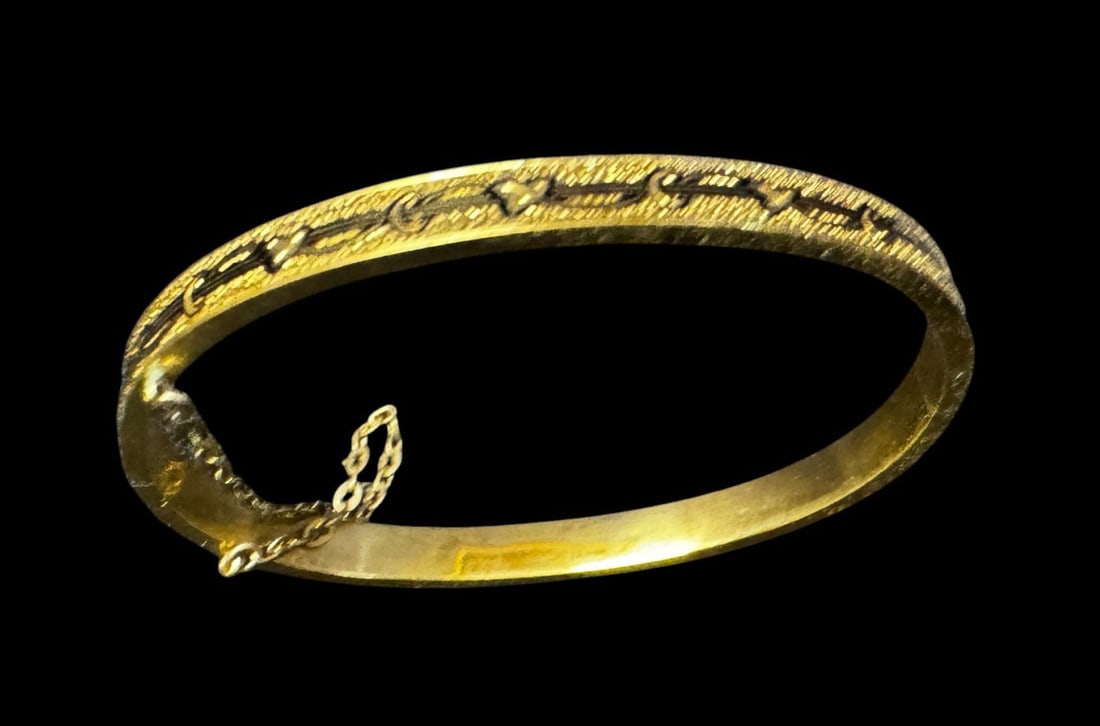 ANTIQUE 14K BANGLE - 2
