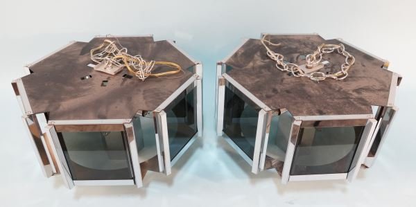 PAIR OF MID-CENTURY MODERN CHANDELIERS