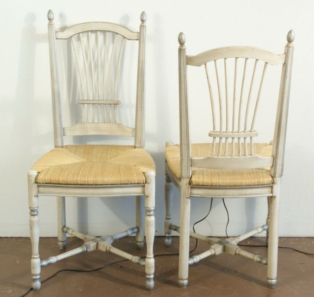 FOUR PAINTED COUNTRY FRENCH CHAIRS - 2