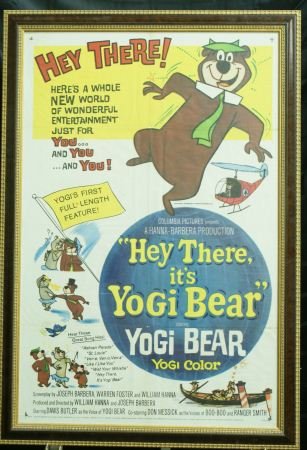 "HEY THERE ITS YOGI BEAR" MOVIE POSTER: "HEY THERE ITS YOGI BEAR" MOVIE POSTER Height: 45 1/2 in. by Width: 31 in.