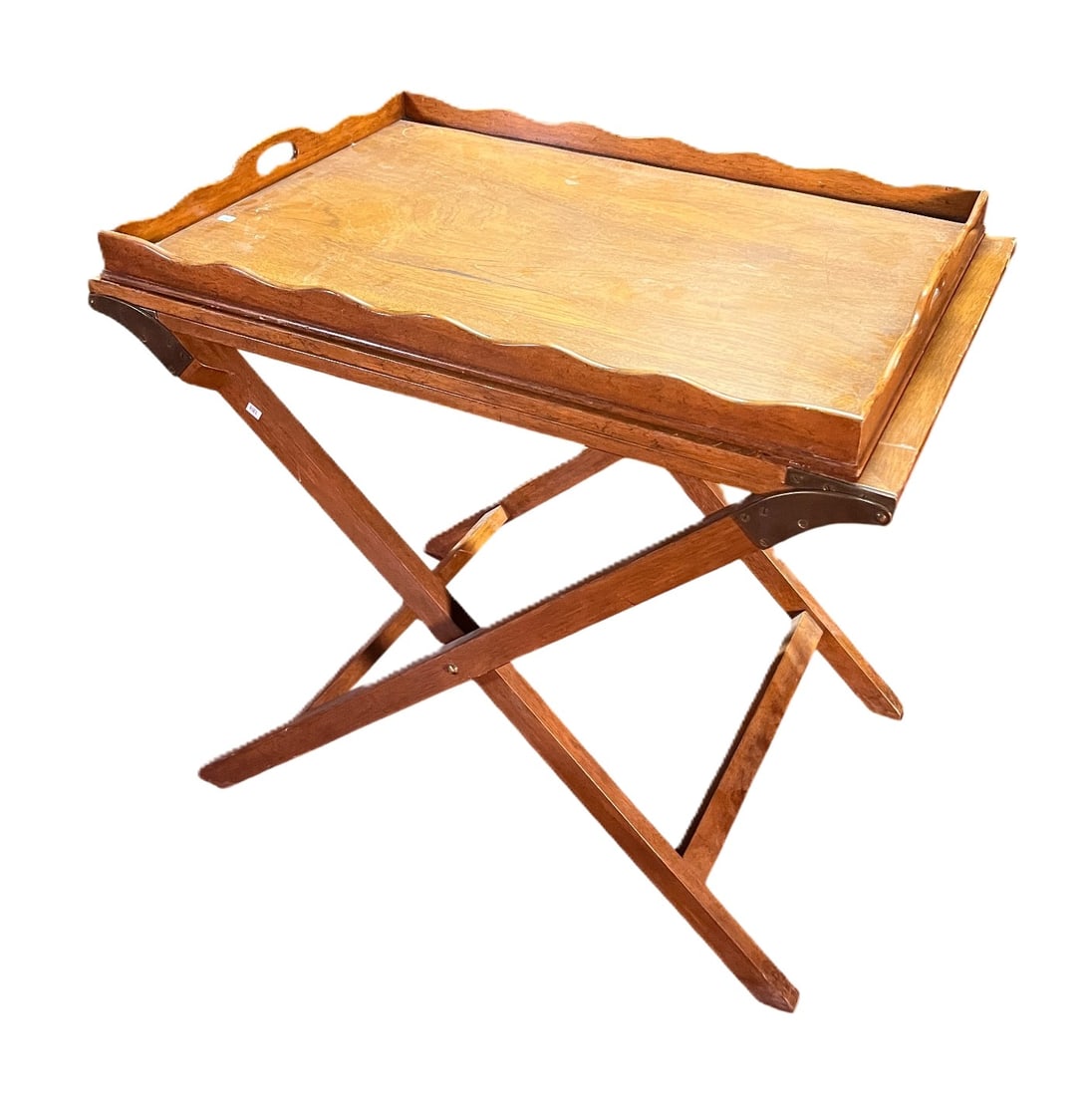 VINTAGE WOODEN TRAY TABLE (1 of 9)