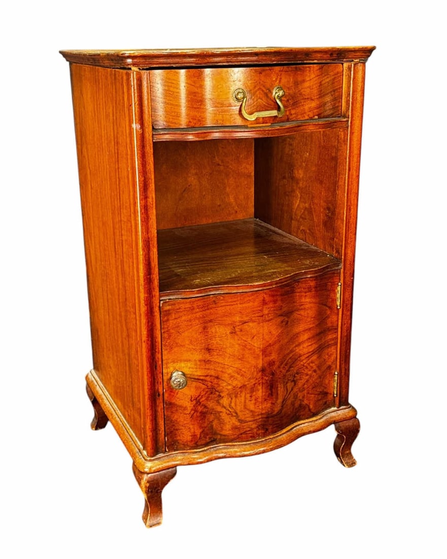 SINGLE DRAWER SIDE TABLE WITH SHELF - 2