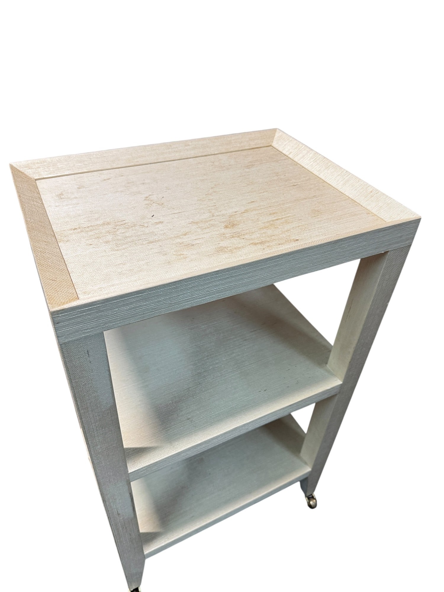WHITE-WASHED THREE TIER TABLE - 2