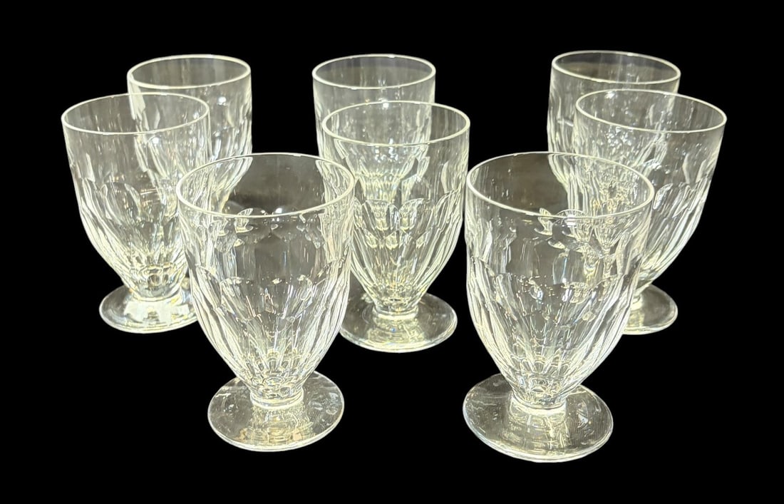 SET OF 8 WATERFORD CRYSTAL GLASSES: SET OF 8 WATERFORD CRYSTAL GLASSES. Height: 3.8 in. by Width: 2.4 in. by Depth: 2.4 in.