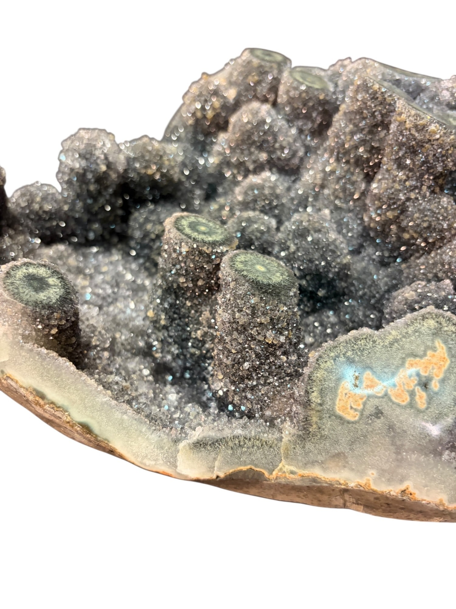 OCEAN JASPER DRUSY GEODE - 8