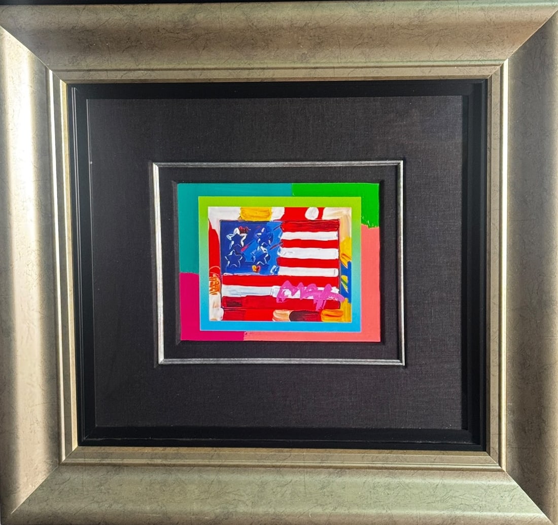 PETER MAX MIXED MEDIA ON CANVAS PAINTING (1 of 4)