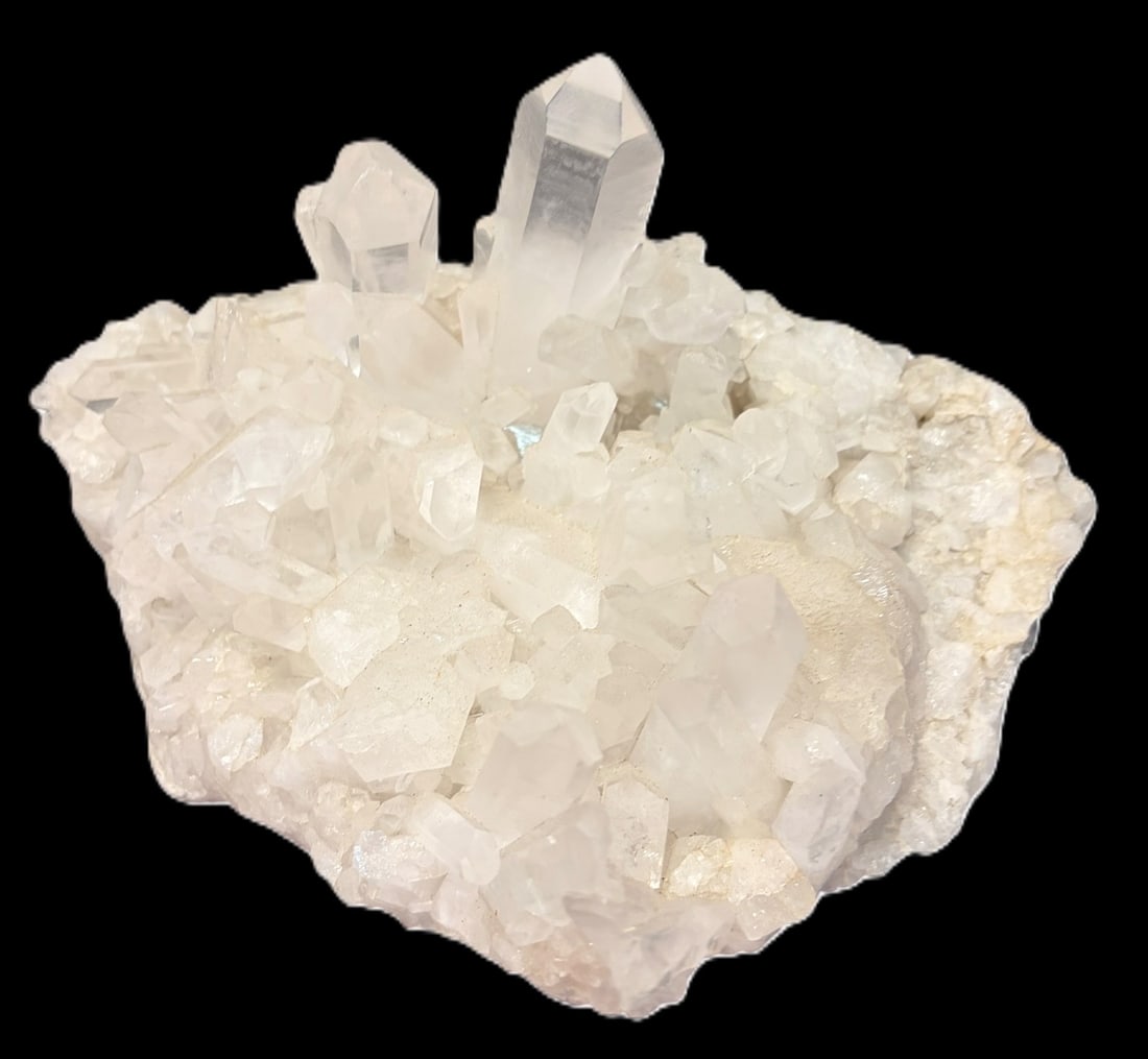 LARGE QUARTZ POINT FORMATION WITH CALCITE - 2
