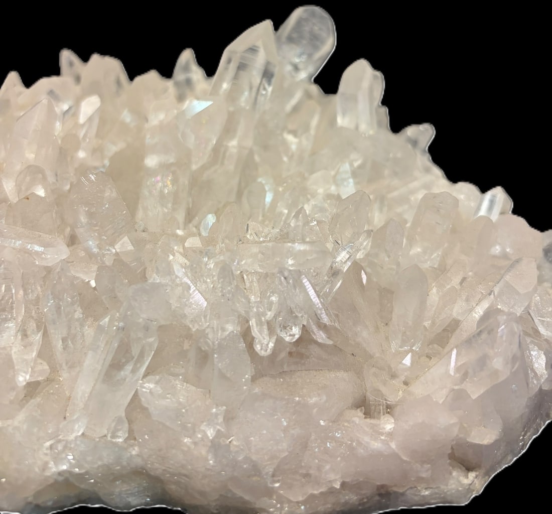 LARGE QUARTZ POINT FORMATION WITH CALCITE - 4