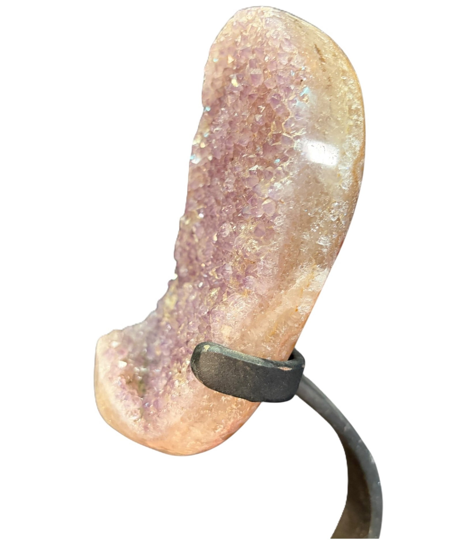 AMETHYST ON IRON STAND - 4