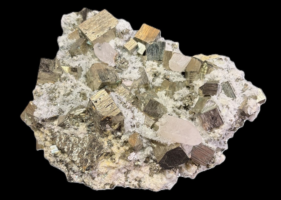 PYRITE WITH CALCITE - 4