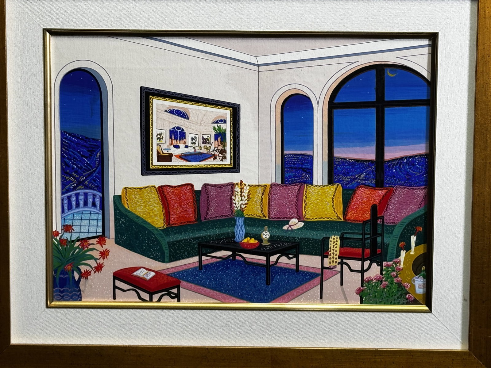 FANCH " A NEW YORK NIGHT IN L. A. " SERIGRAPH: FANCH " A NEW YORK NIGHT IN L. A." IT IS A SERIGRAPH WITH ACRYLIC PAINTING ON LINEN. SIGNED IN PIGMENT IN THE BOTTOM. NUMBERED IN VERSO, 1997. Height: 19 & 11 3/8 in. by Width: 24 & 16 in.