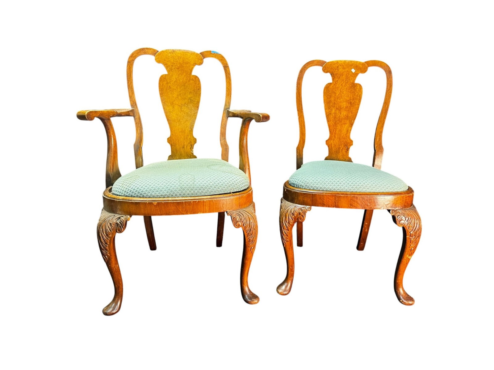 SET OF 8 QUEEN ANN DINING CHAIRS (1 of 4)