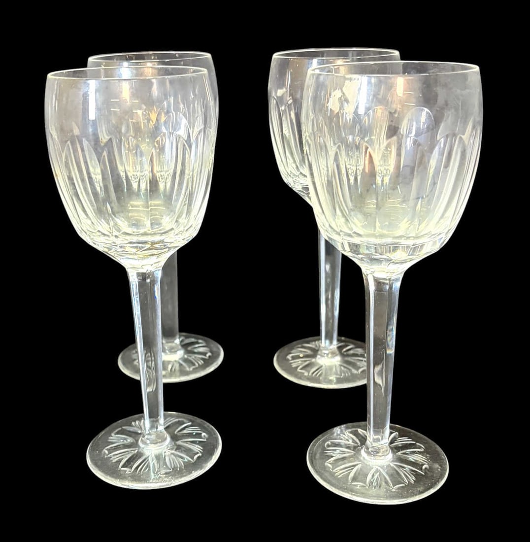 SET OF 4 VINTAGE CRYSTAL GLASSES (1 of 5)