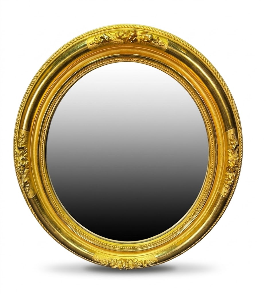 VINTAGE GILT FRAMED MIRROR (1 of 3)