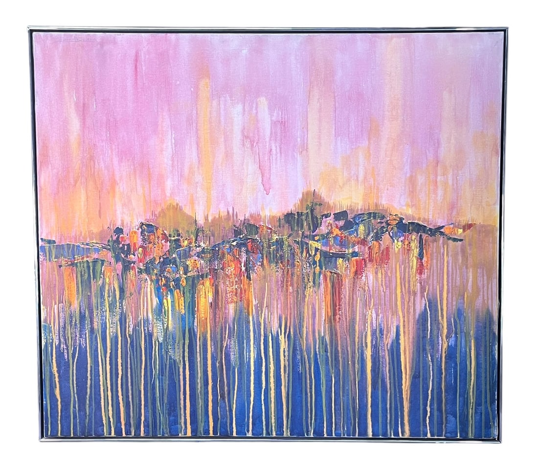 UNTITLED LG ABSTRACT PAINTING SIGNED BY STEPHEN (1 of 3)