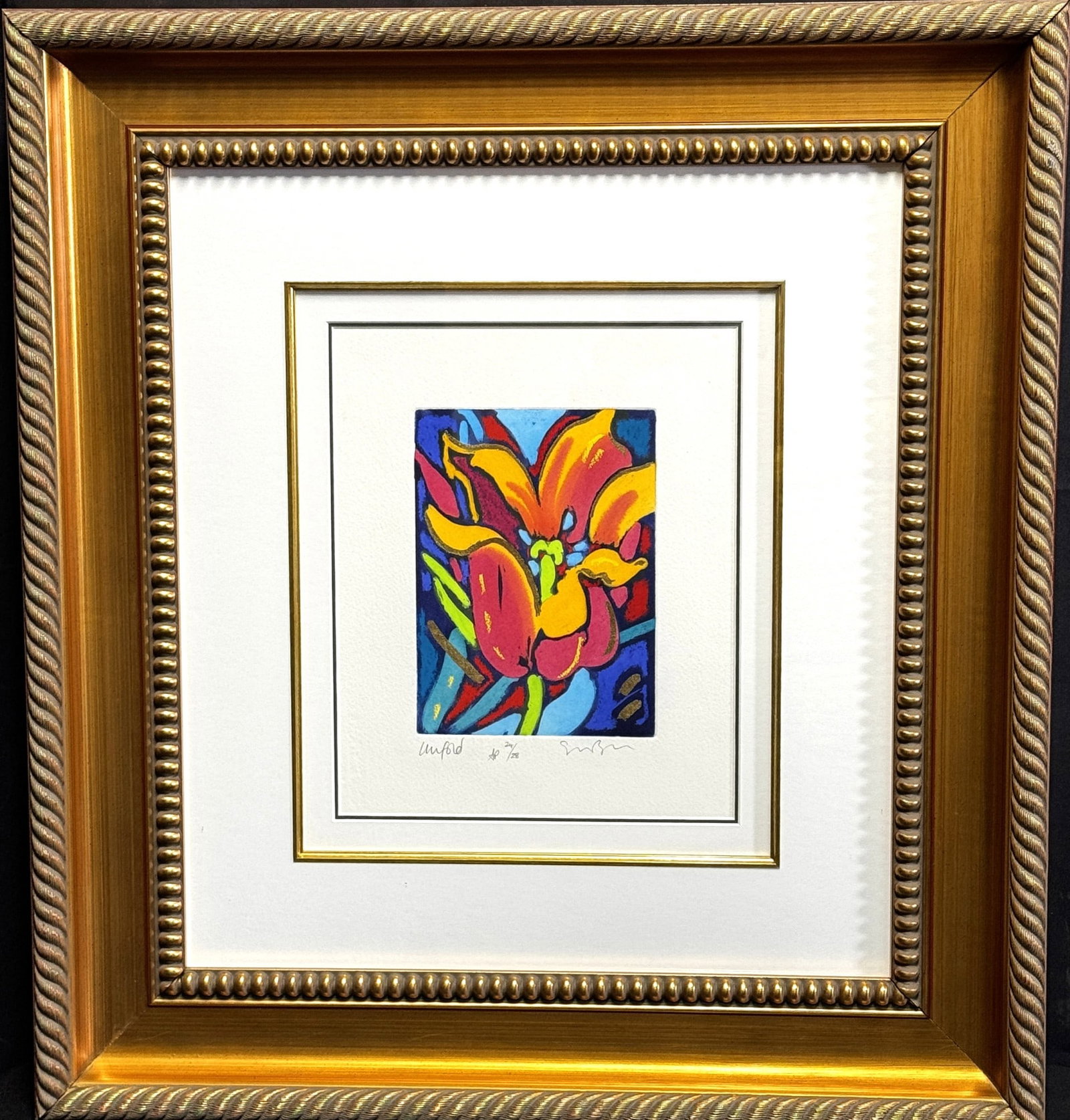 SIMON BULL "UNFOLD" AQUATINT, 1999 (1 of 4)