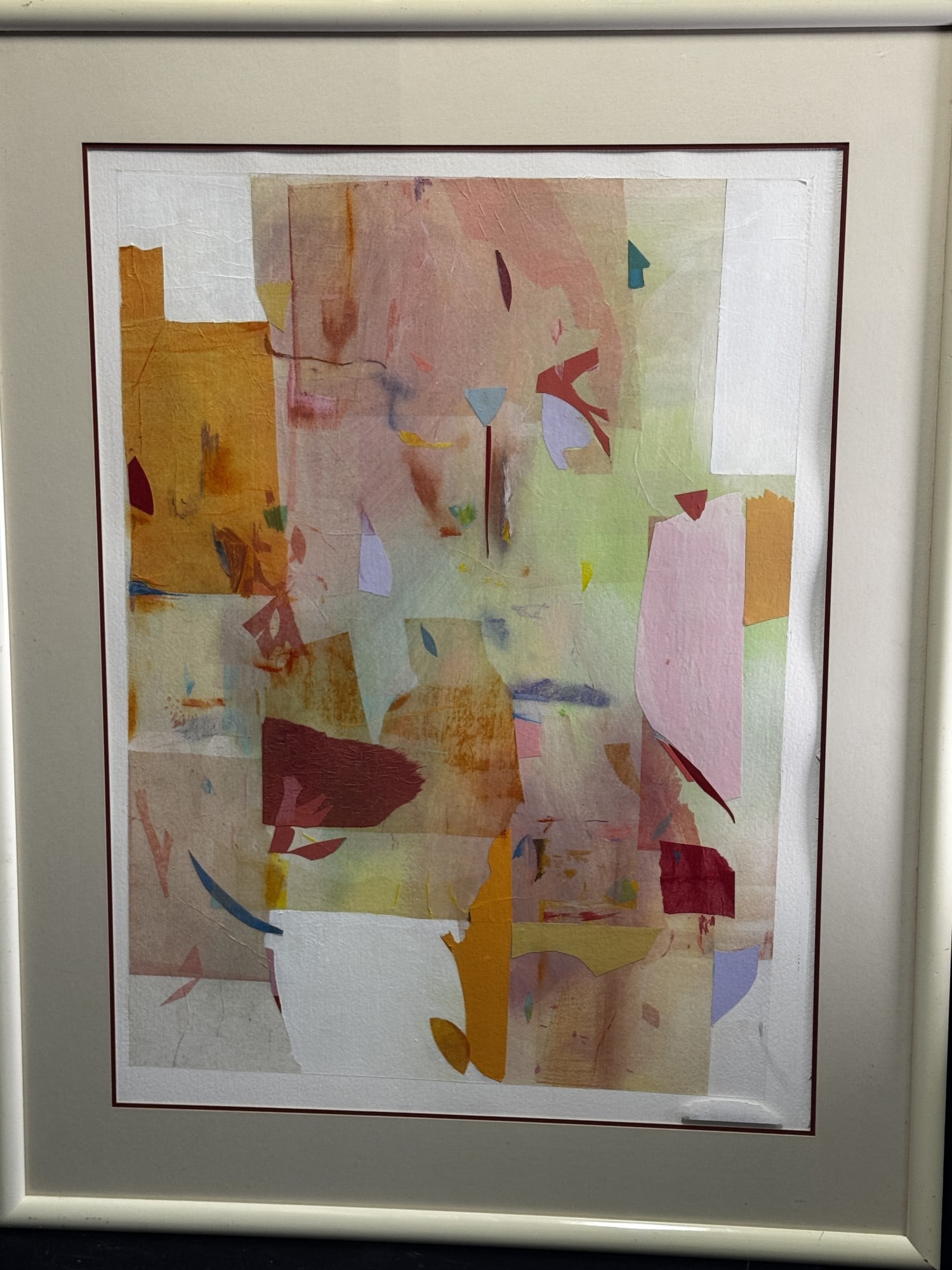 CHARLOTTE KLEBONOFF ORIGINAL MIXED MEDIA PAINTING: CHARLOTTE KLEBONOFF ORIGINAL MIXED MEDIA PAINTING. Height: 38 in. by Width: 34 in.