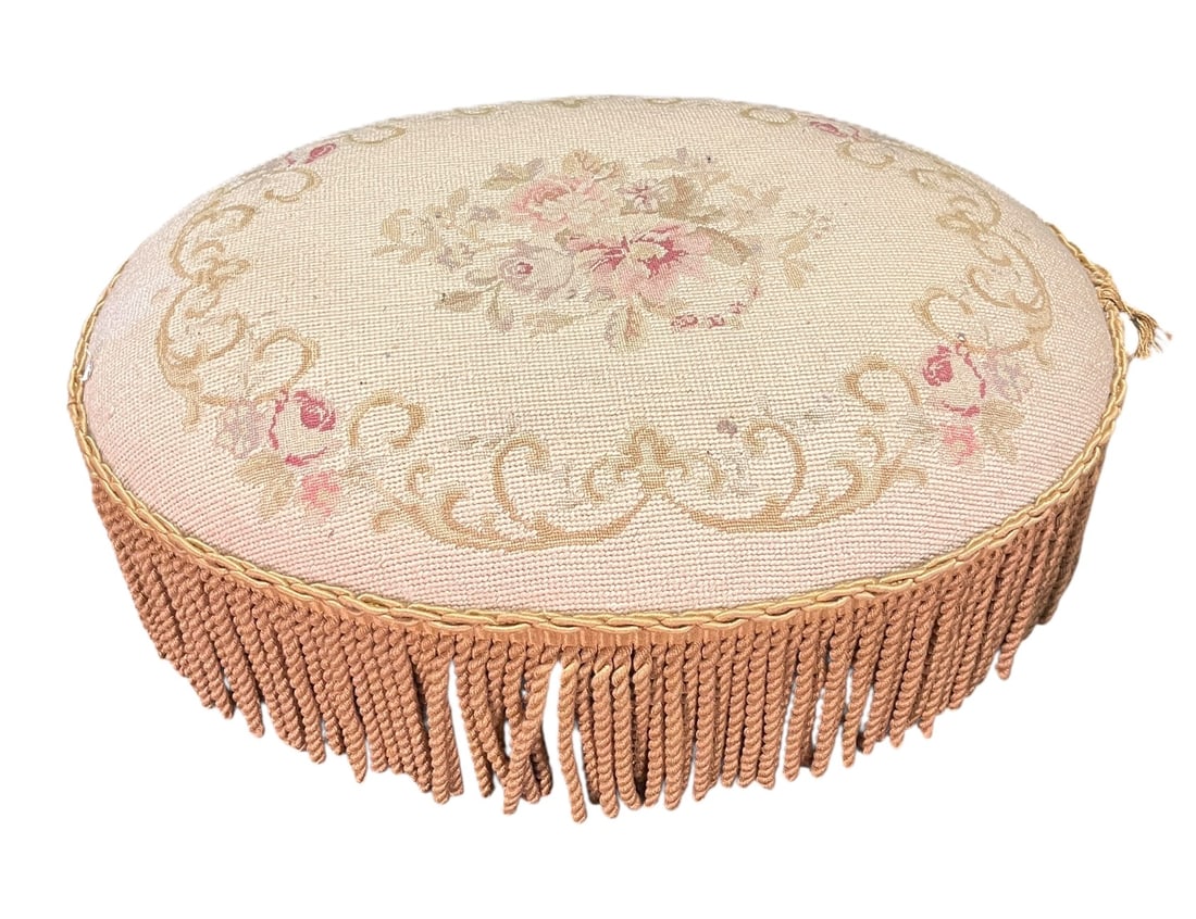 UPHOLSTERED FRENCH STYLE FOOT STOOL (1 of 3)