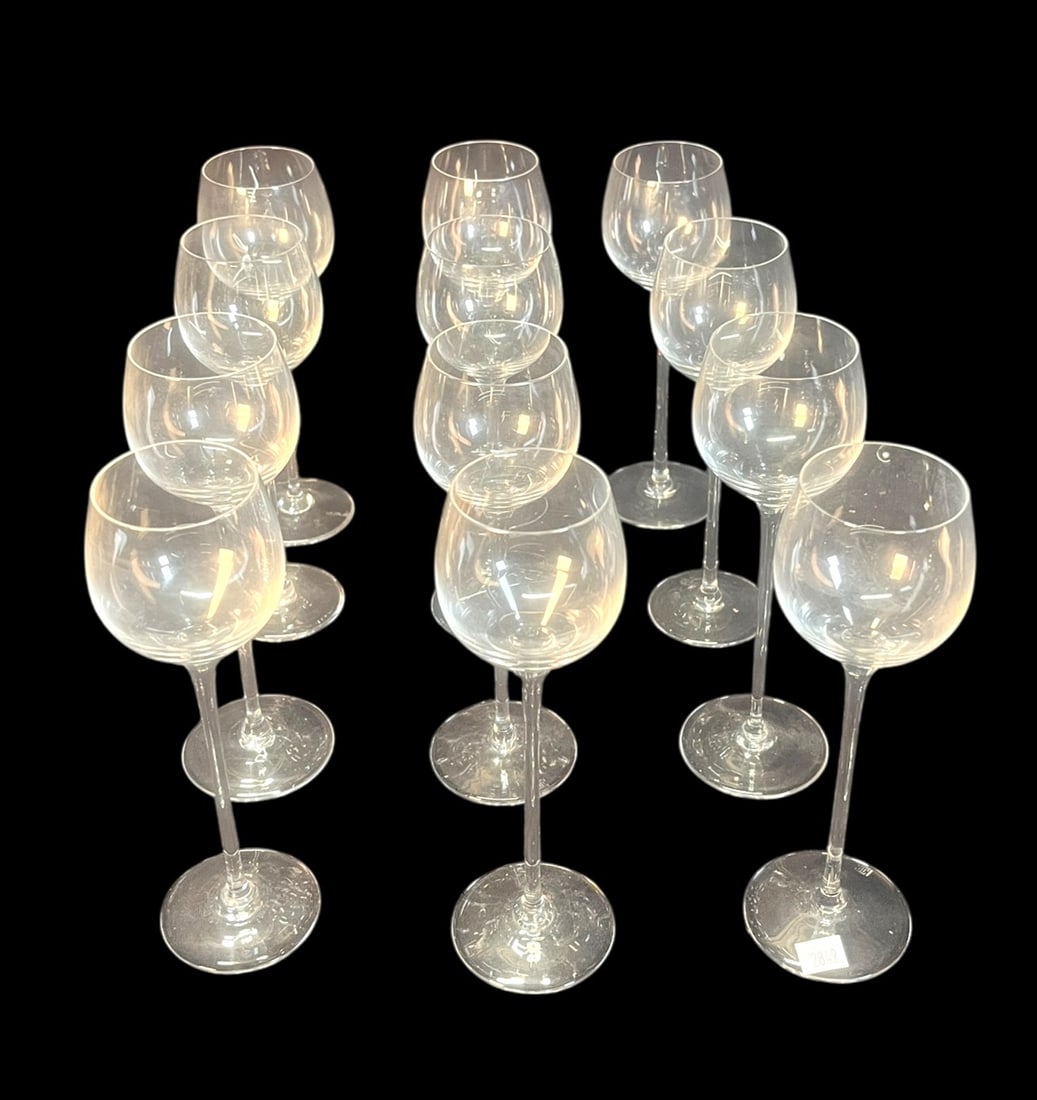 SET OF 13 DESSERT WINE GOBLETS: SET OF 13 DESSERT WINE GOBLETS. Height: 7.5 in. by Width: 2 in. by Depth: 2 in.