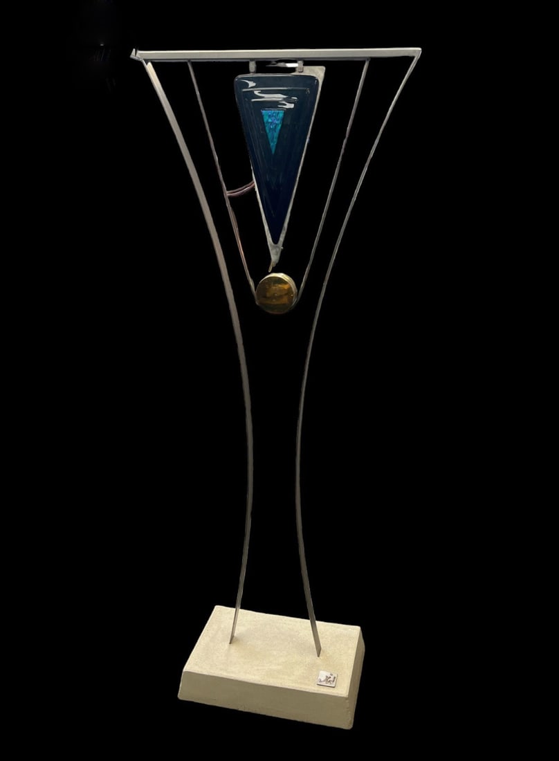CONTEMPORARY SCULPTURE BY JOSEPH WATTS: CONTEMPORARY SCULPTURE BY JOSEPH WATTS OF EL SEGUNDO, CA. Height: 68.25 in. by Width: 25.25 in. by Depth: 12.25 in.