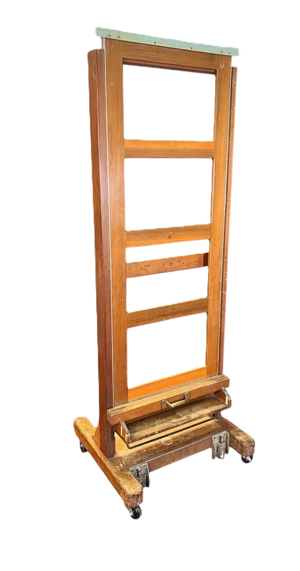 LARGE VINTAGE WOODEN ARTIST EASLE: LARGE VINTAGE WOODEN ARTIST EASLE Height: 76 in. by Width: 27.5 in. by Depth: 26 in.