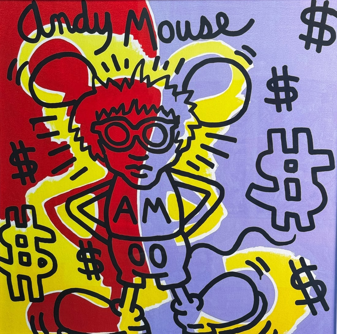 KEITH HARING SCREENPRINT "ANDY MOUSE" - 2