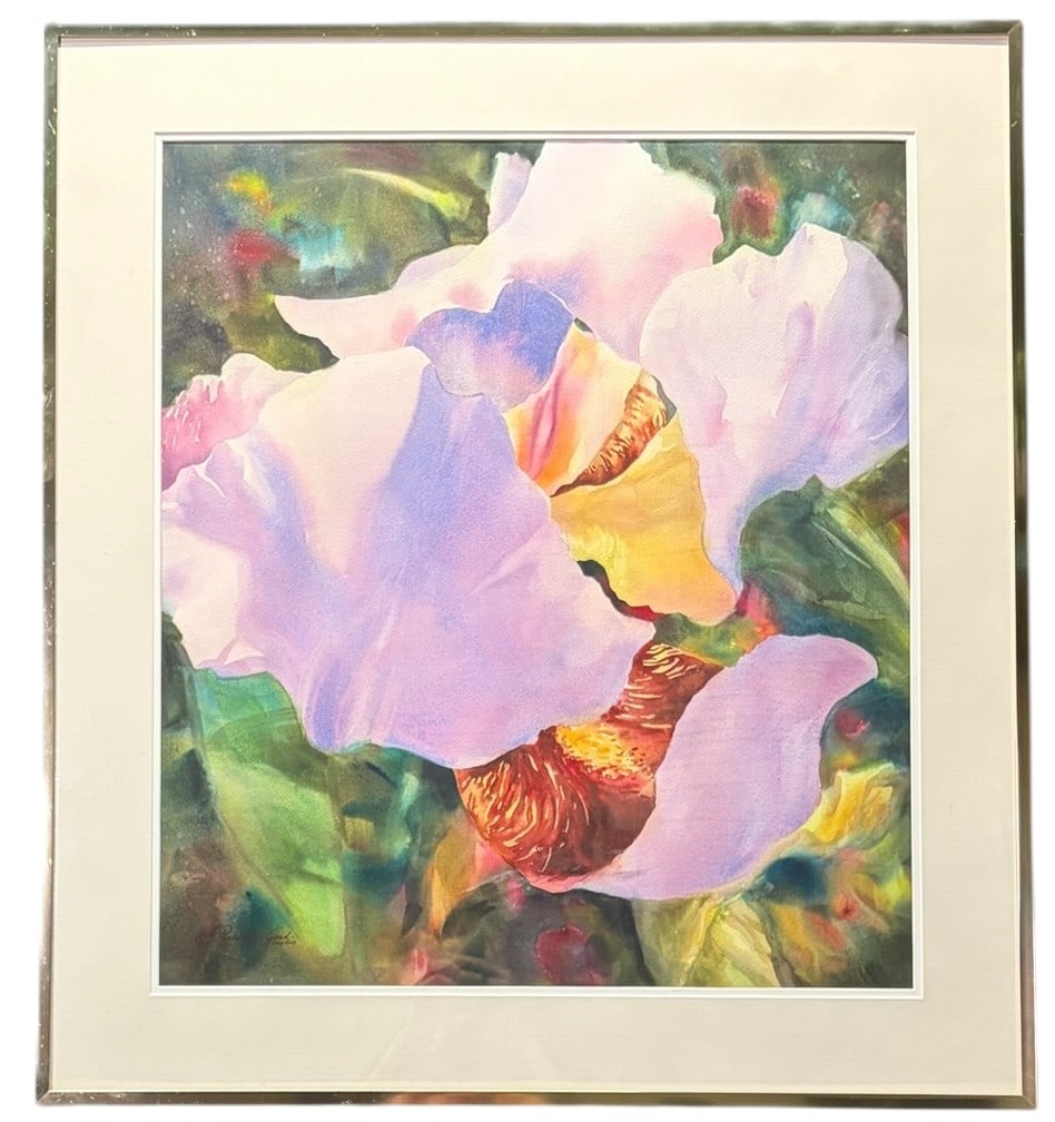 BOTANTICAL WATERCOLOR SIGNED BY LISTED ARTIST: BOTANTICAL WATERCOLOR SIGNED BY LISTED ARTIST Height: 31 in. by Width: 28 in.